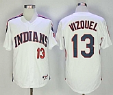 Cleveland Indians #13 Omar Vizquel White Turn Back The Clock Jersey,baseball caps,new era cap wholesale,wholesale hats